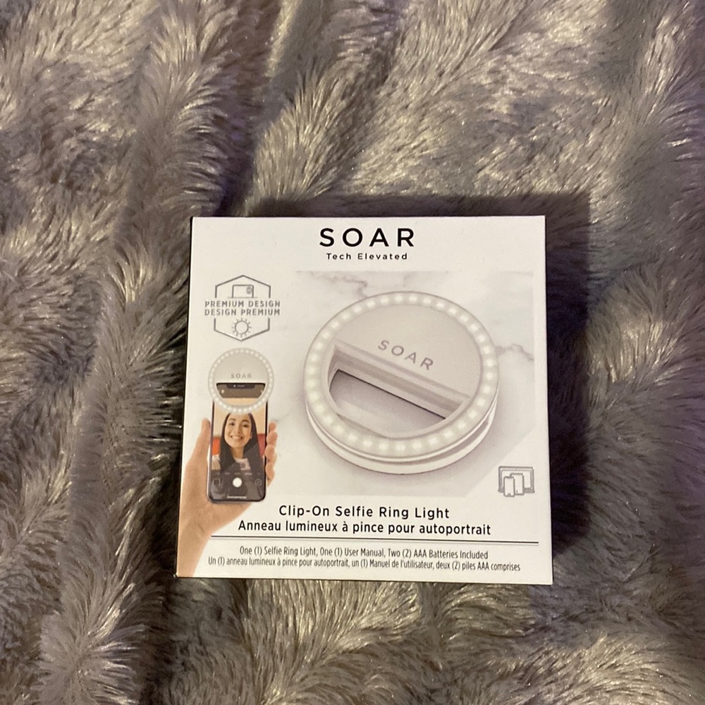 Soar clip on selfie ring light